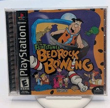 The Flintstones Bedrock Bowling Playstation 1 PS1 Complete CIB Good Shape Tested picture