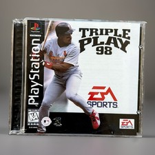 TRIPLE PLAY 98 Baseball Video Game Playstation MLB EA Sports picture