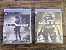 The Tomb Raider PS3 2 Game Lot Underworld + Tomb Raider 2013 PS3 Complete picture