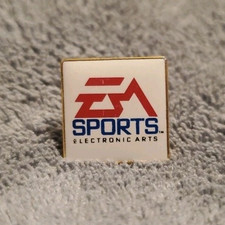 EA Sports Pin Gold Toned Electronic Arts Original Factory Issue VINTAGE picture
