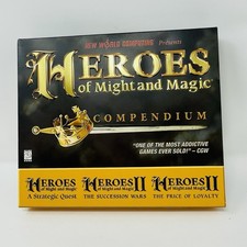 Heroes Of Might And Magic Compendium PC Big Box 1997 Vintage Game CIB picture