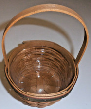 Longaberger 2007 With Green Trim Handle And Plastic Protective Liner picture