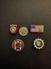 SUPER EXCLUSIVE RARE NYPD DEA DETECTIVE BUREAU OFFICIAL DONOFRIO JEWELERS PINS picture