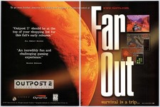 Outpost 2 - PC Game - Vintage Original Print Ad/Poster - Sierra Promo Art 1997 picture