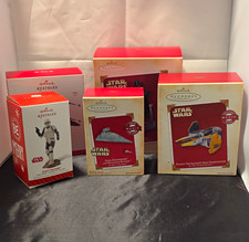 Hallmark Keepsake Star Wars 10pc Christmas Ornament Lot Magic Leia Luke Vader picture