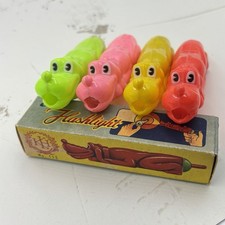 NOS Vintage Plastic Torch Dog Flashlight Various Colors KH Hong Kong Pluto NIB picture