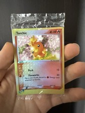 2003 Pokémon Sealed Booster Pack Of Torchic Reverse Black Star EX Promo Card 008 picture