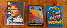 MORK & MINDY 1978 TOPPS SET of 99 CARDS w/ STICKER SET 22 & Unopened Wax Pack picture