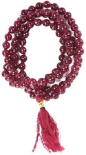 Handcrafted Red Agate (Hakik) Mala | 108+1 Beads | 7-8MM Hand Knotted Beads | picture