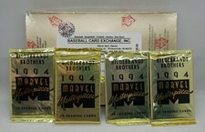 1994 FLEER MARVEL MASTERPIECES (4 x SEALED PACKS LOT) from BBCE Sealed Box picture
