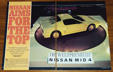 NISSAN MID4 CONCEPT MAGAZINE ARTICLE ROAD & TRACK MID-ENGINE SPORTS CAR picture