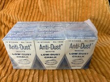 NOS Vintage White Anti-Dust Chalk #1402 Binney&Smith, The Crayola Makers 12 pack picture