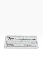 1876 Boston Clinton Fitchburg & New Bedford RR Receipt $875 Wm J Rotch picture