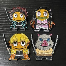 Demon Slayer Amazon Peccy Pin Set Anime Amazon Employee Pin Set Cartoons picture