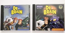 Lot 2 Dr Brain Thinking Games IQ Adventure Puzzle Madness PC CD/ROM Windows95/98 picture