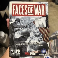 Faces of War PC Game Ubisoft WW2WWII Rated M Shooter Tanks Wartime used-complete picture