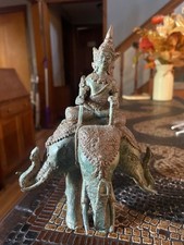 vintage Southeast Asian cast metal or bronze sculpture of the Hindu and Buddhist picture