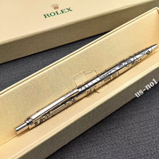 Rolex Silver Finish Ballpoint Pen New Perfect Gift for Bosses Rare VIP Gift Bid picture