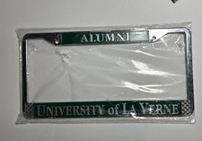 ALUMNI UNIVERSITY OF LA VERNE CA.  METAL LICENCE PLATE FRAME picture