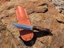 Bark River Gunny — CPM 3V / Mocha Chocolate Maple Burl / Silver Pins picture