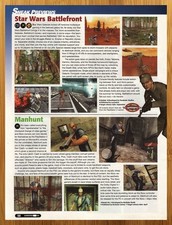 2004 Star Wars Battlefront/Manhunt PS2 Xbox PC PREVIEW Print Ad/Poster Game Art picture