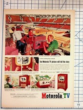 1952 Motorola TV Vintage Ad Convention Broadcast Electronics picture