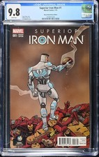 Superior Iron Man #1 CGC 9.8 WP NM/M 2015 Wizard World Reno Edition HTF 💎 picture