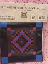 Amish Heritage Collection 1996 Frameable Fabric Quilts Ann Dezendorf  NEW picture