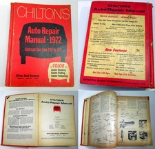 1972 Chilton's auto repair manual American cars 1965-1972 hardcover shop book picture