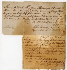1846 Charleston SC Marine Insurance Receipt Schooner Constitution Barque Palmeto picture