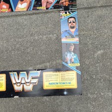Wwf Superstars Bezel Hulk Hogan André The Giant 23 5/8 X 23 3/4 ARCADE GAME ART picture