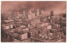 San Francisco CA Panoramic View of the Fire 1906 Antique Postcard #552 picture
