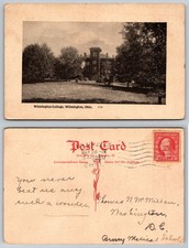 Wilmington College Ohio Postcard 1918 Posted Art Mfg Co. Vintage picture