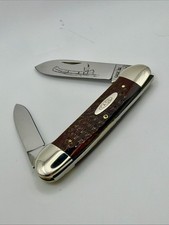 Case XX 1977 Beautiful Red Bone Canoe *UNUSED* Near *MINT picture