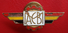 EXTREMELY RARE OLD Auto Moto Club Belgique MEMBER WINGS BUTTONHOLE LAPEL BADGE picture