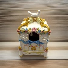 Vintage 1985 Schmid Howard Kaplan Ceramic Birdhouse Music Box  Tested Workd picture