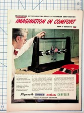 Vintage 1950s Chrysler Plymouth Dodge DeSoto Car Comfort Ad Ephemera picture