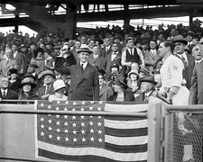 1924 President CALVIN COOLIDGE Glossy 8x10 World Series Photo Print Poster picture