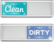 Dishwasher Clean Dirty Magnet Sign Strong Magnetic Slide Tab Scratch Free Decor picture