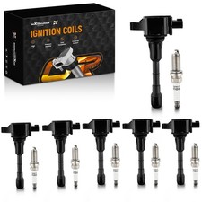 6Pk UF617 Ignition Coil & Spark Plug Set for 08-13 Infiniti G37, 09-20 370z picture