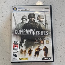 Company of Heroes (PC DVD-ROM WINDOWS, 2006) Complete Box, Manual, Disc picture