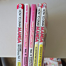 How to Draw Manga Softcover English Book Lot Vol 1 3 5 Ozawa Hayashi picture