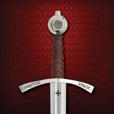 Faithkeeper Knights Templar Sword-Handmade Medieval Crusader Replica-Collectible picture