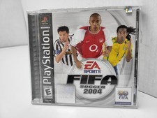 NEW FIFA SOCCER 2004 GAME W/CRACKED CASE FOR  PLAYSTATION 1 PSONE #i24 picture