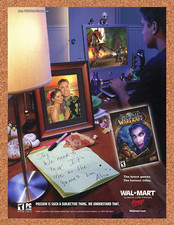 2004 World Of WarCraft Wal-Mart Original Advertisement / Retro Promo v1 picture