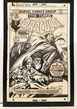 Tomb of Dracula #38 by Gene Colan 11x17 FRAMED Original Art Poster Marvel Comics picture