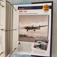 AIRCRAFT OF THE WORLD X PLANES FOLD OUT CARD XF-11 picture