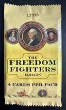 2025 Pieces of the Past 1776 Freedom Fighters Sealed Pack 4 Cards Relic Chase picture