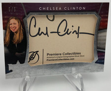 2020 Decision CHELSEA CLINTON AUTO Card Cut Signature Signed RARE/5  STANFORD picture
