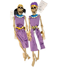 1 Pair Halloween Decor, Skeleton EGYPTIANS From The Mummy Hanging Decor NWT picture